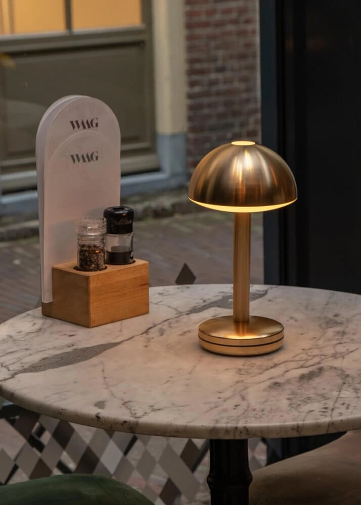Rechargeable table lamp Bug Gold Humble 7446023313339