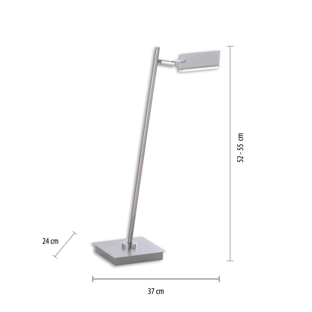 Designer table lamp Pure Mira aluminum Paul Neuhaus 4012248367537