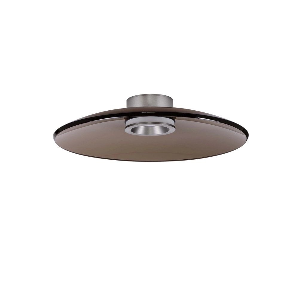 Ceiling lamp Esti brown glass Ø 50cm Lyora 5212017461834