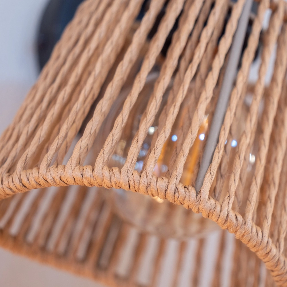 Rattan wall lamp Keelby ankle Eglo 9002759441289