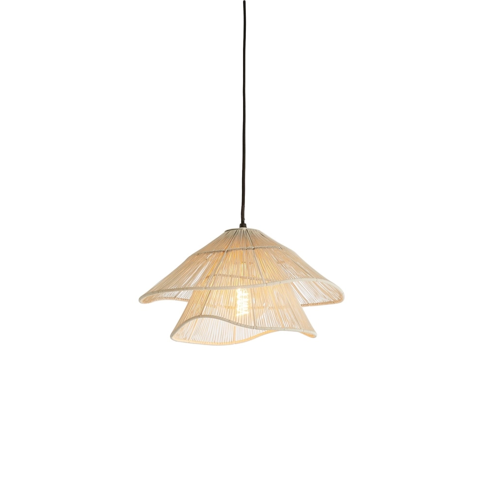 Japandi pendant lamp Alameda white Ø 36cm Light & Living 8717807778774