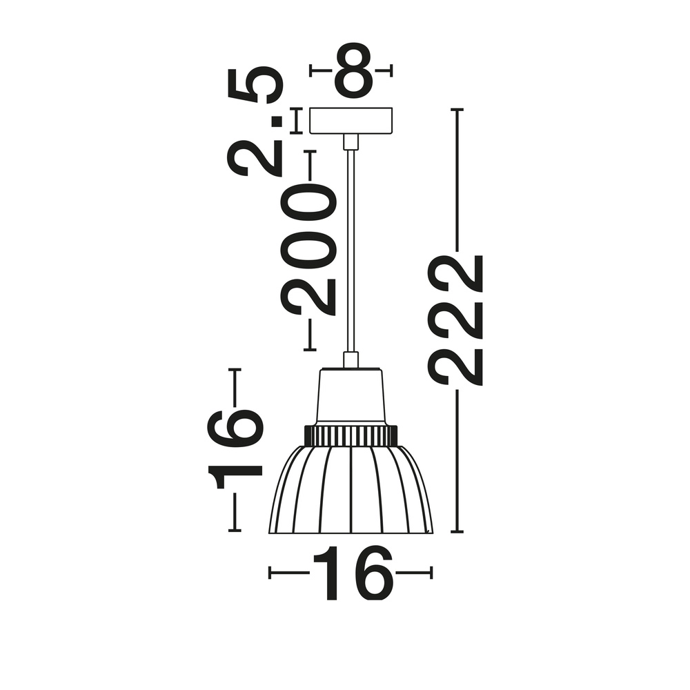 Pendant lamp Picco white with blue Lyora 5212017495372
