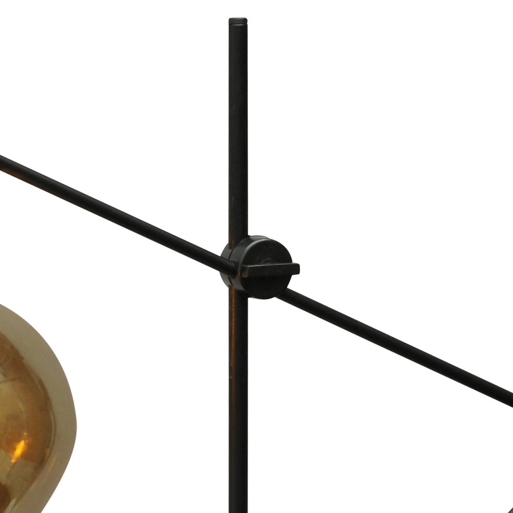 Table lamp black Bounty with blackline glass Masterlight 8718121247885
