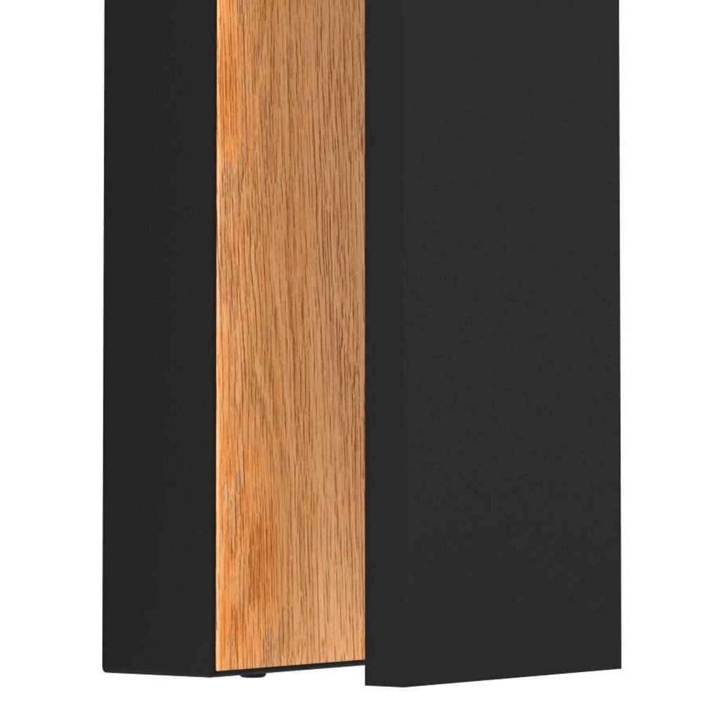 Outdoor lamp Costorio Black with wood Eglo 9008606231638