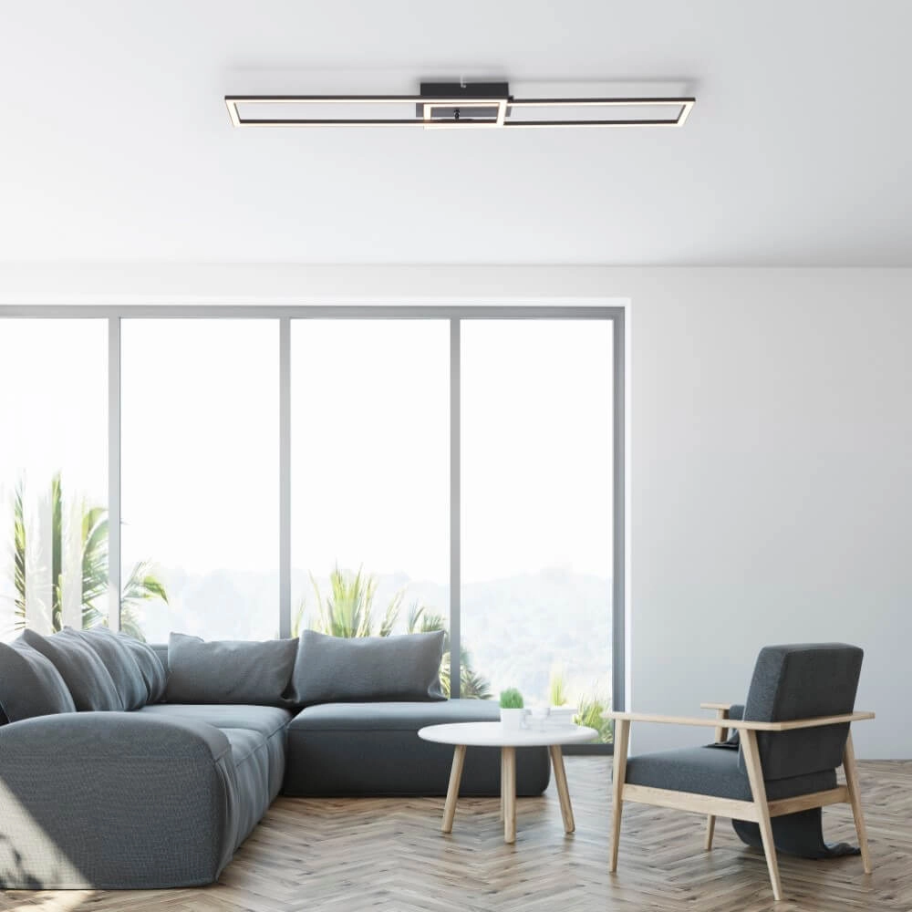 Black LED ceiling lamp Iven Paul Neuhaus 4043689981976