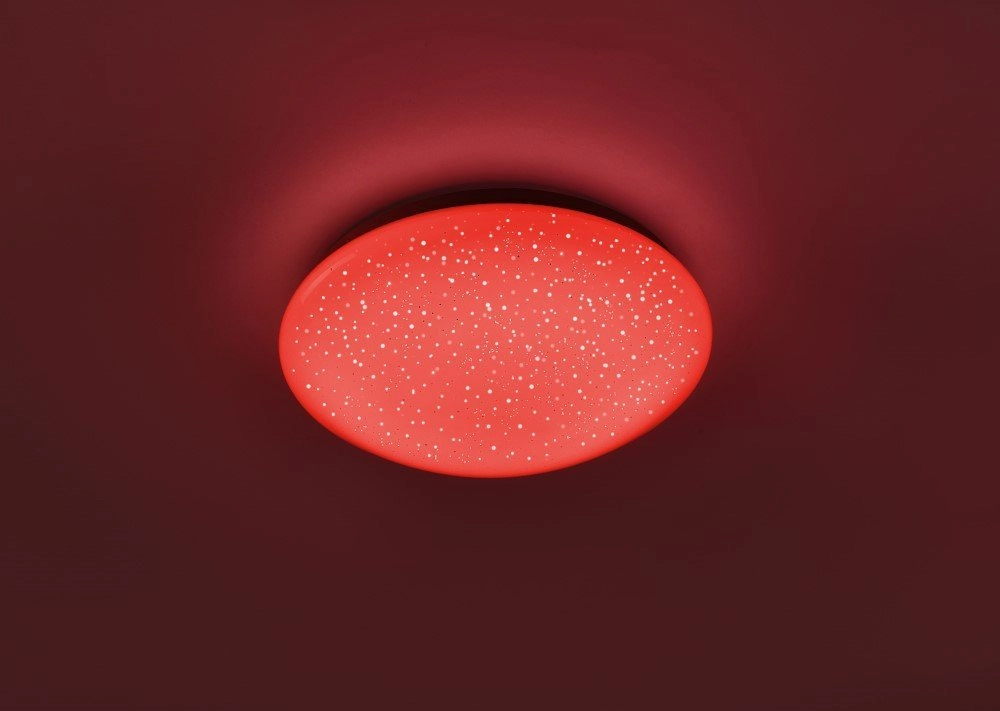 Adjustable ceiling light Skyler RGB 25cm with star effect Just Light 4043689928889