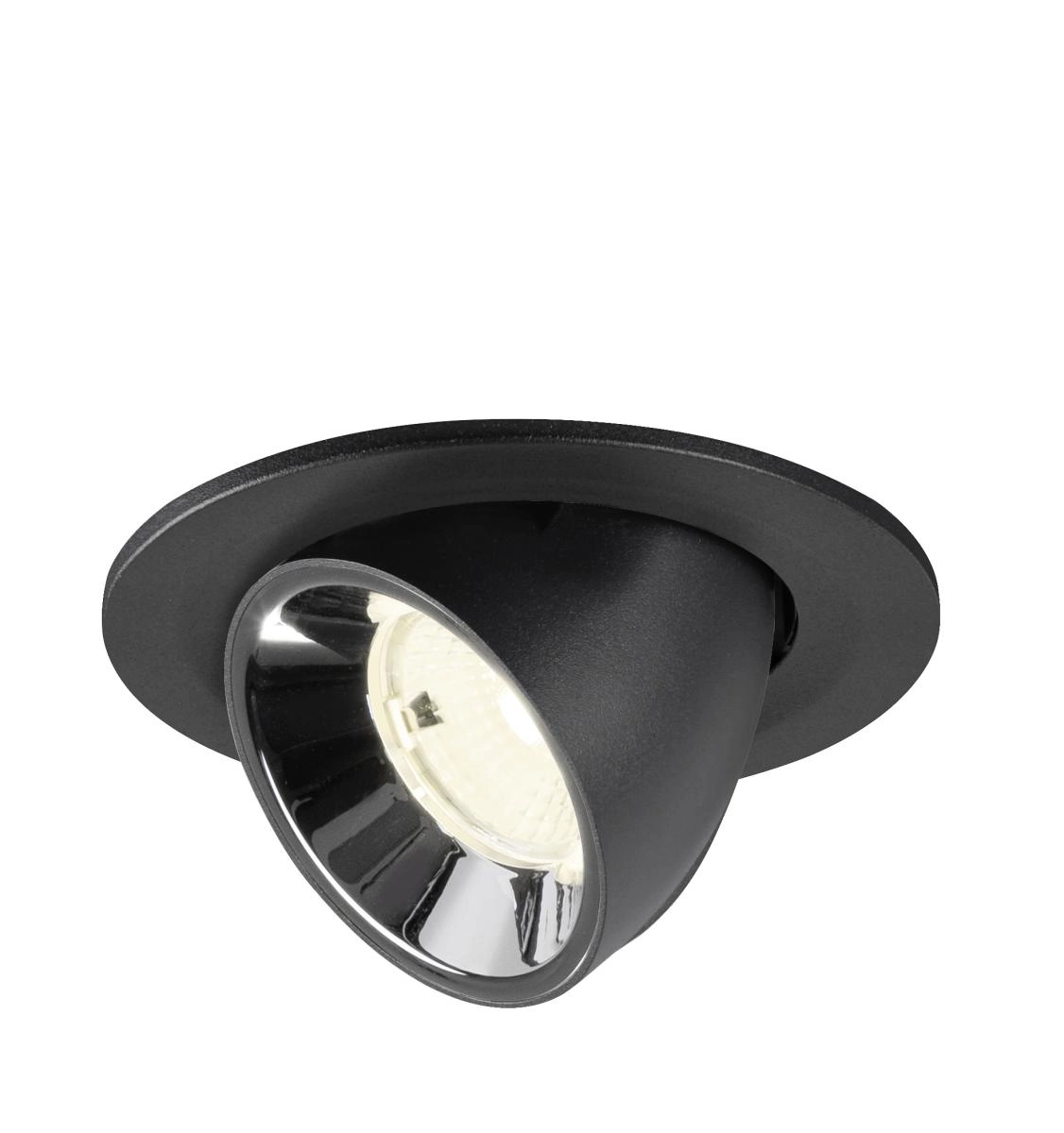 Recessed spotlight Numinos Gimble S black/chrome 4000K - 55deg
