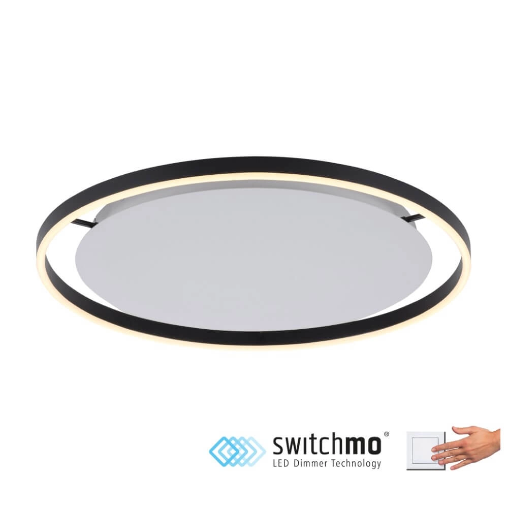 Ceiling lamp Ritus black Ø 58,5cm Just Light 4043689983932