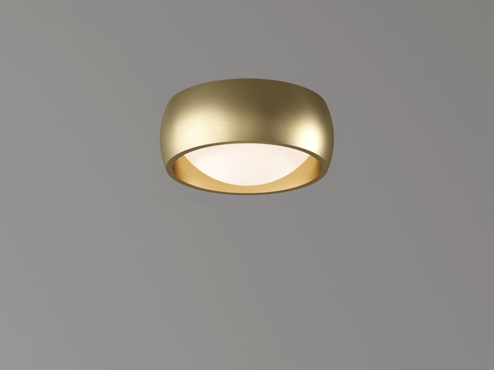 Sleek ceiling lamp Montana Ø15cm - Brushed Gold