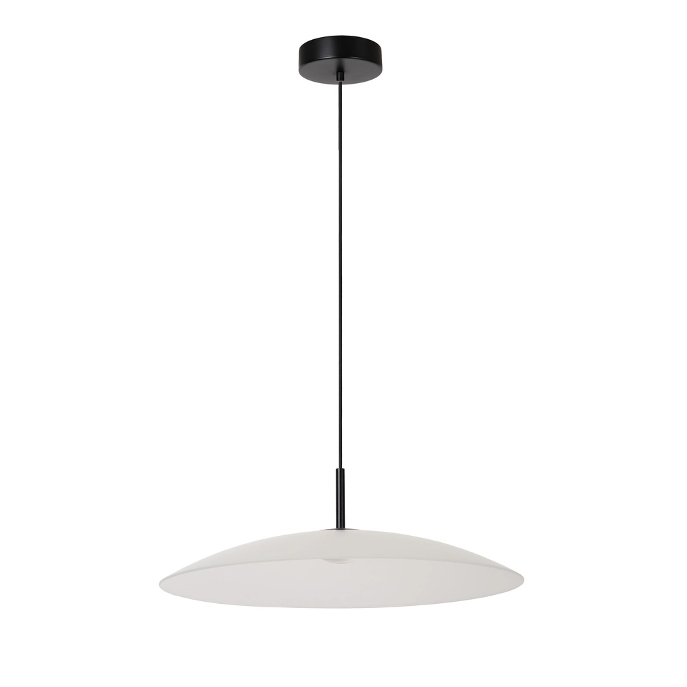 Sleek pendant lamp Menga Ø 60cm white glass Premium by Lucide 5411212251152