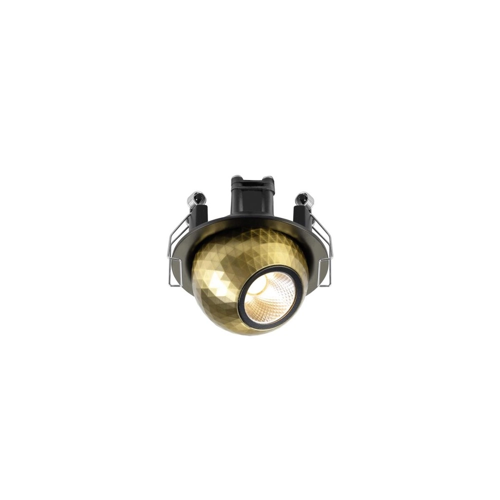 Recessed spotlight Dysko black with gold SLV 4024163316712