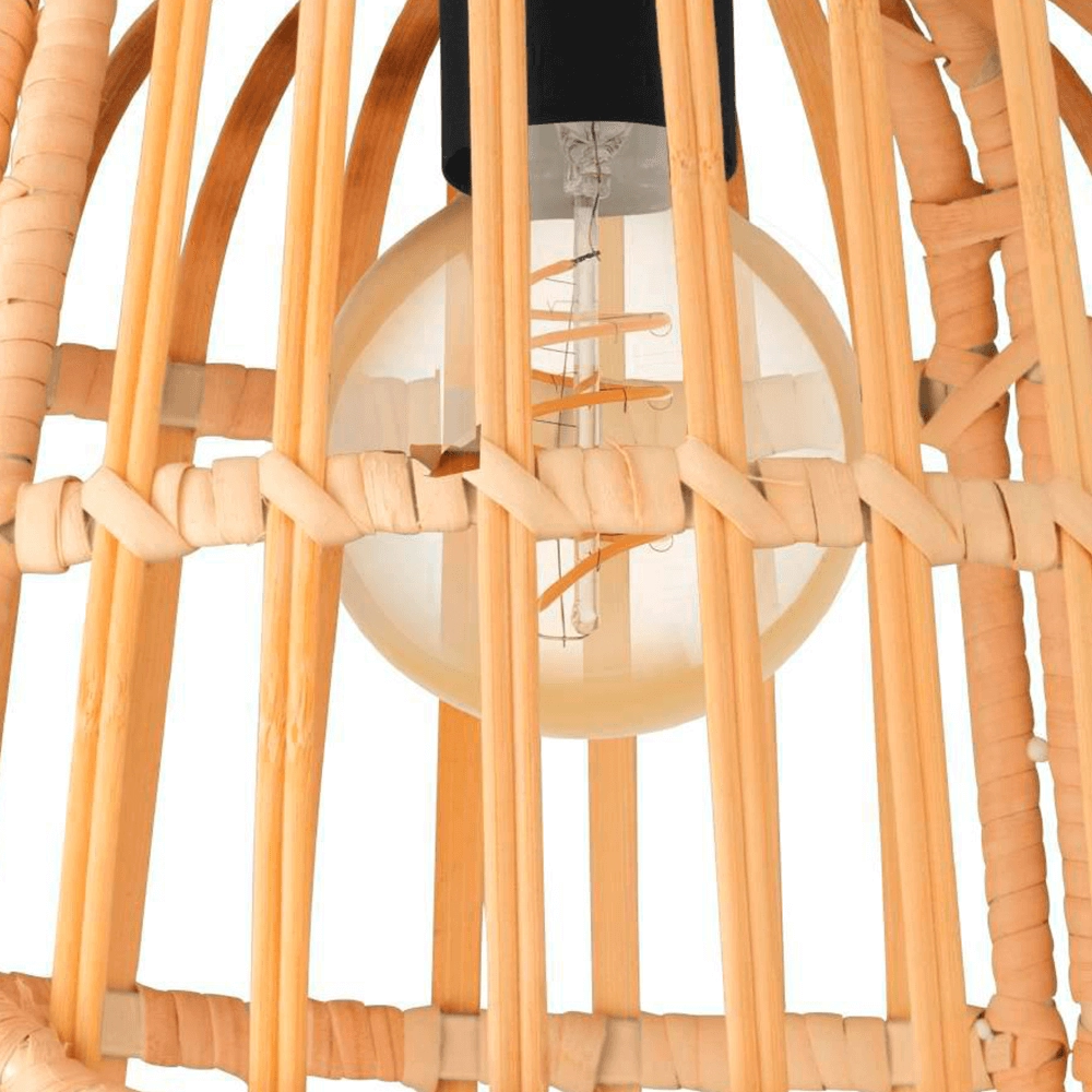 Rattan ceiling lamp Glyneath Ø 37.5cm Eglo 9002759438722