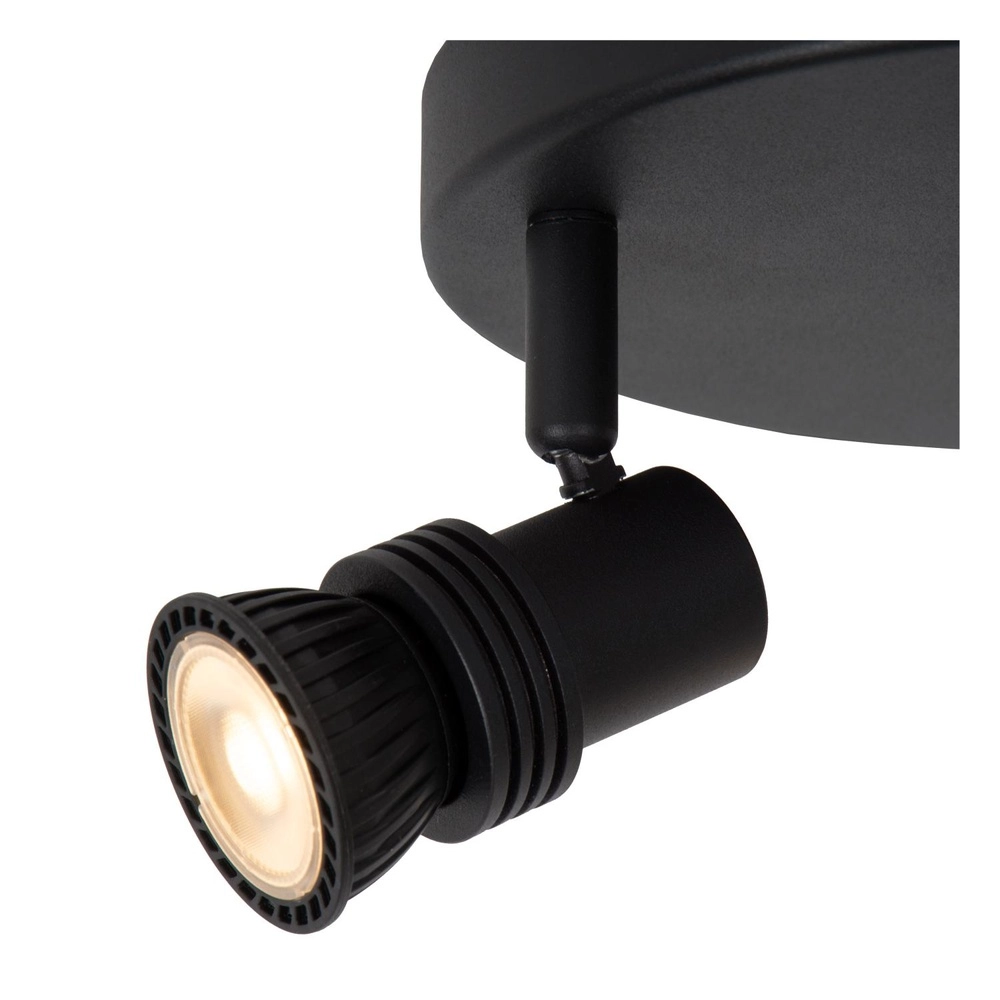 Ceiling spotlight Kianti 3-light black Lucide 5411212530875