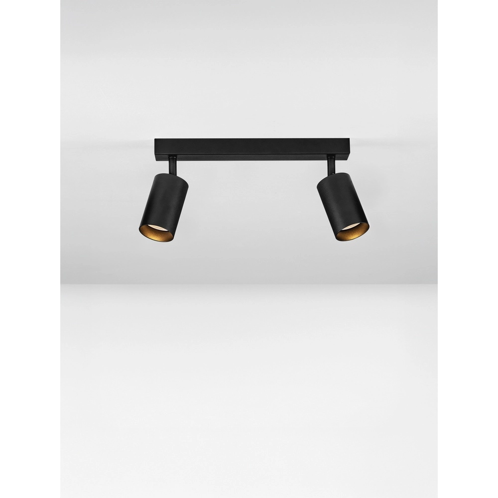Ceiling spotlight Reig 2-light black Lyora 5212017477934