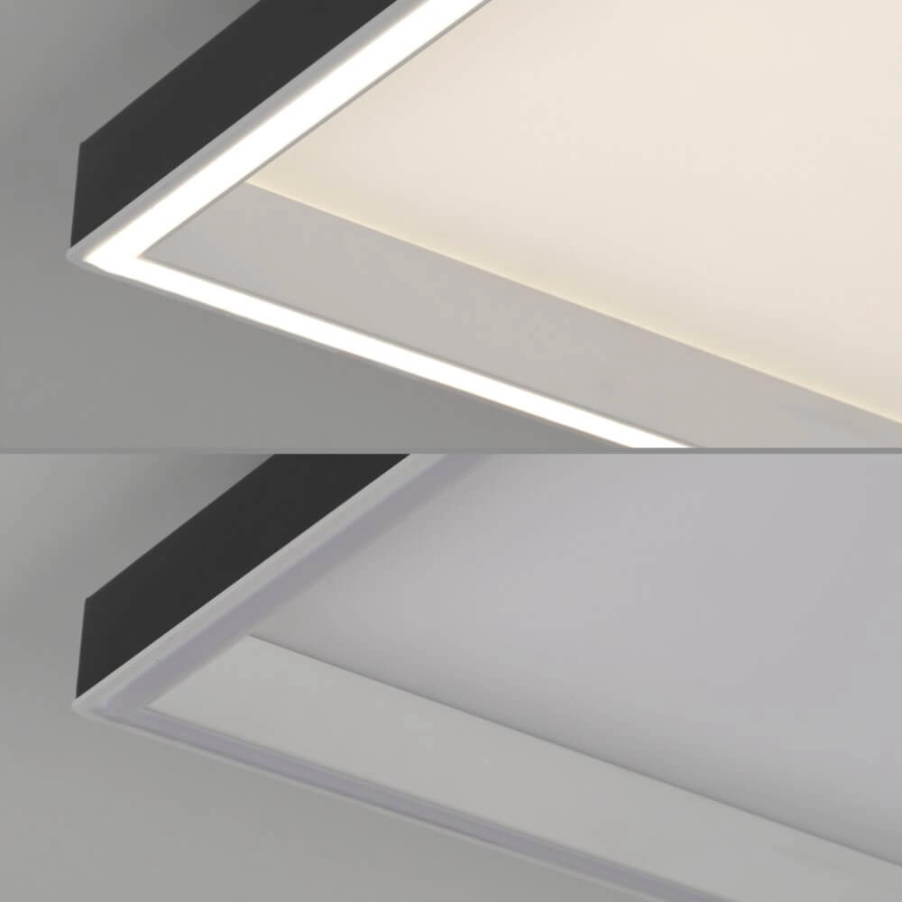 Black ceiling lamp Q-Magong square Paul Neuhaus 4012248384602