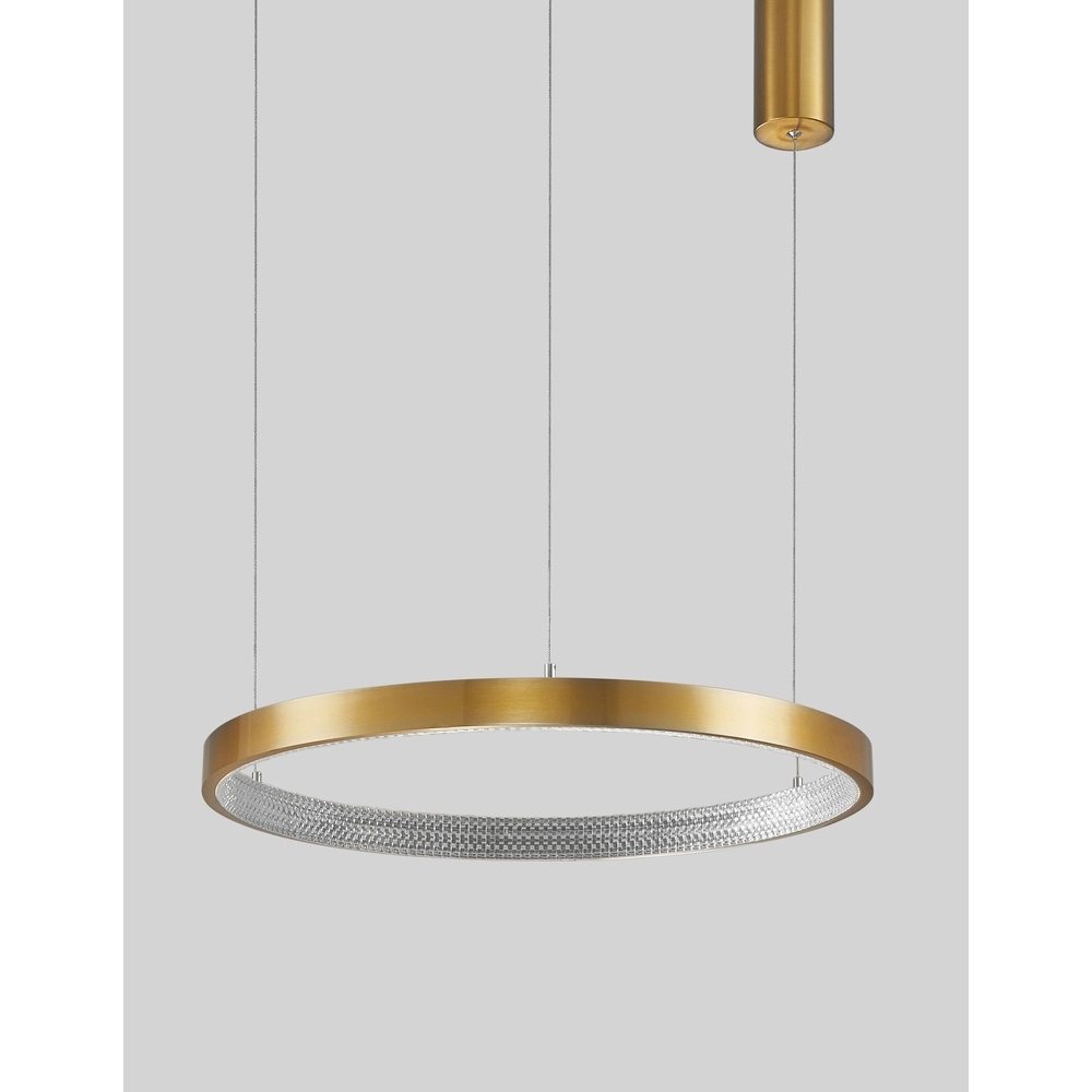 Pendant lamp Preston gold Ø 60cm Lyora 5212017424075