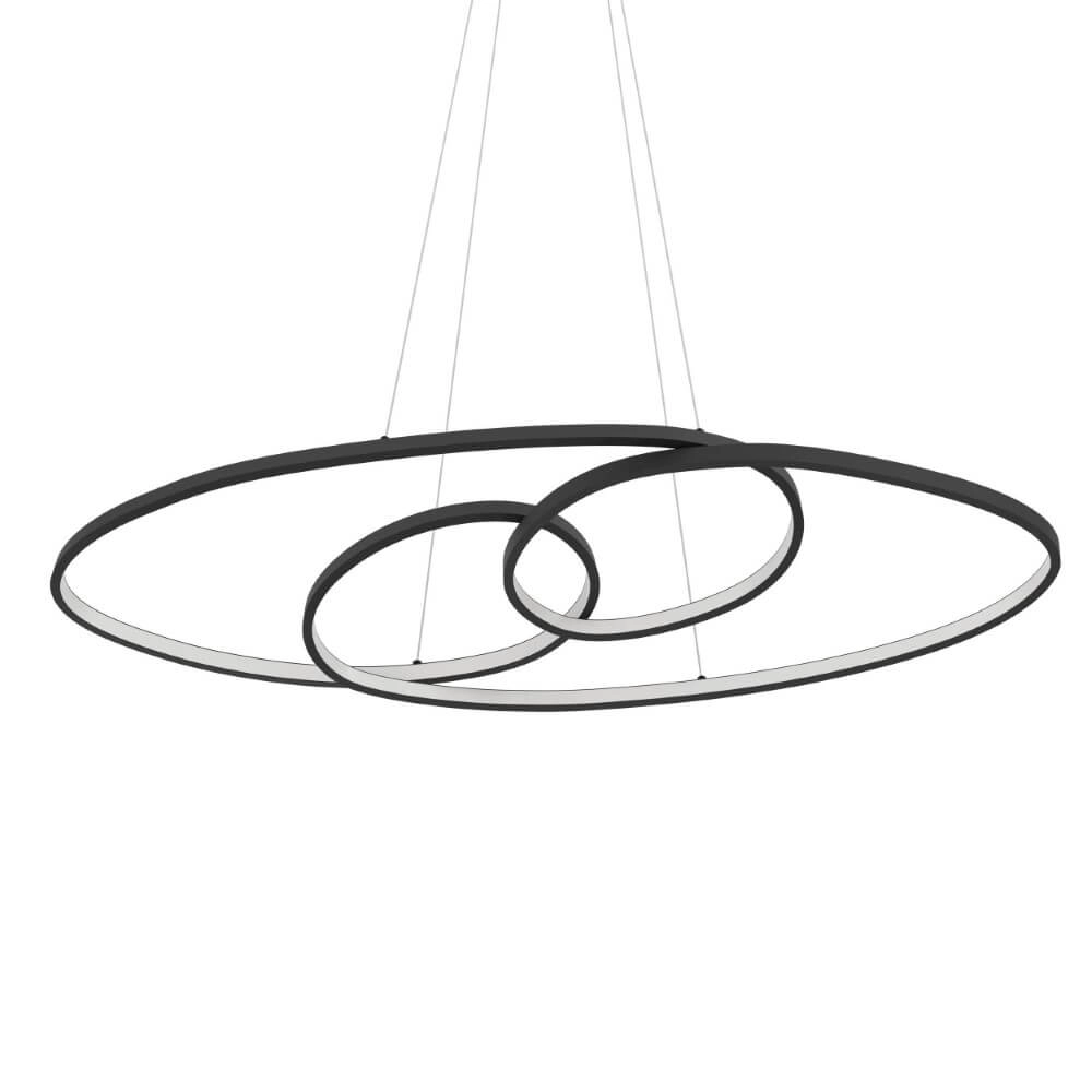Black LED pendant light Gianella Eglo 9008606275014
