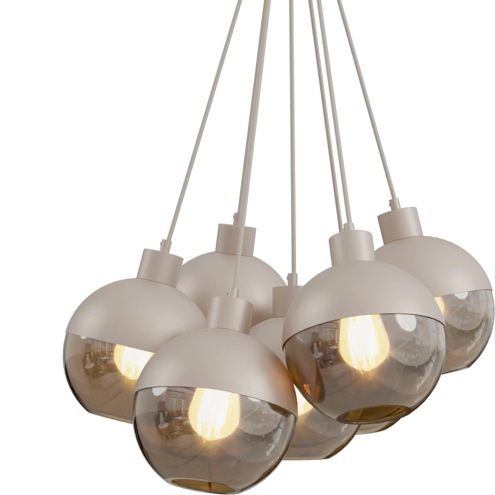 7-light pendant lamp Opera beige terra Masterlight 8718121424378
