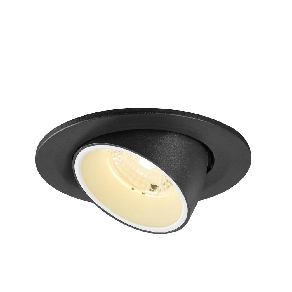 Recessed spotlight Numinos Gimble S black/white 3000K - 40deg SLV 4024163313537
