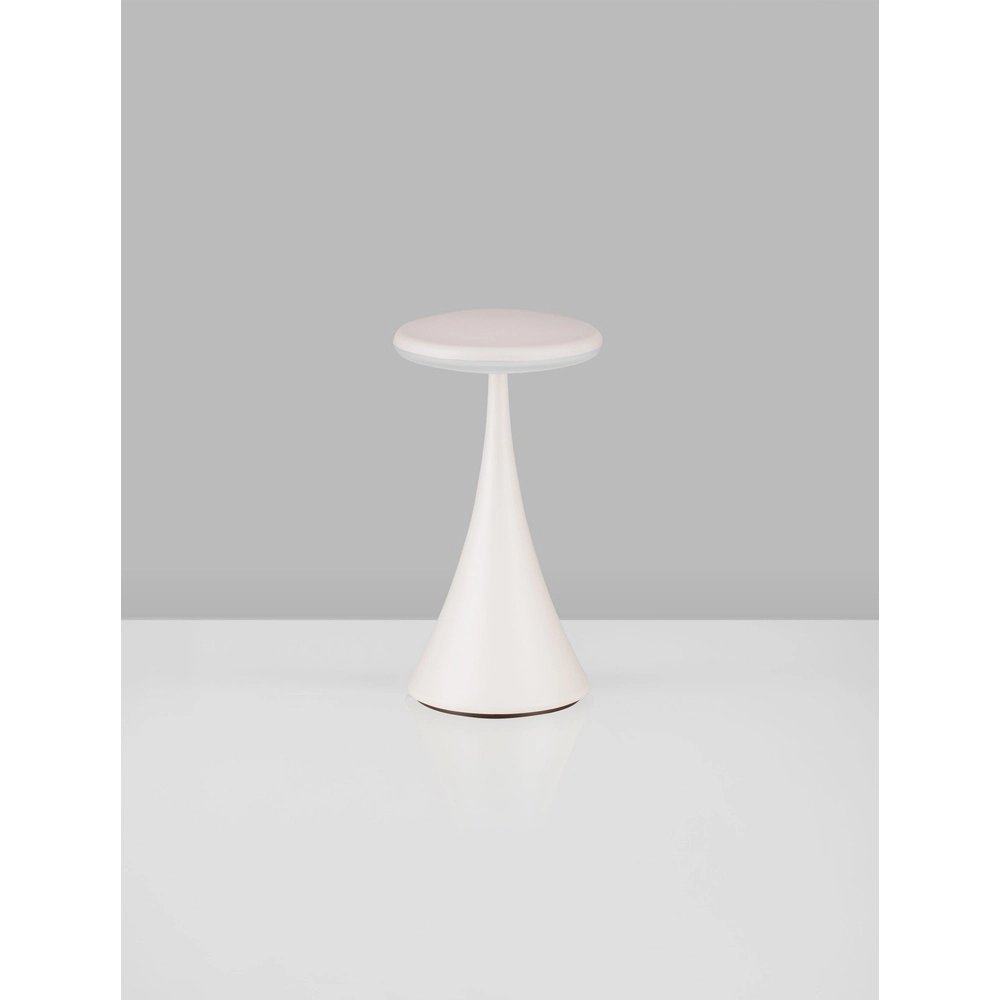 Table lamp Elbo white rechargeable with USB Lyora 5212017476937