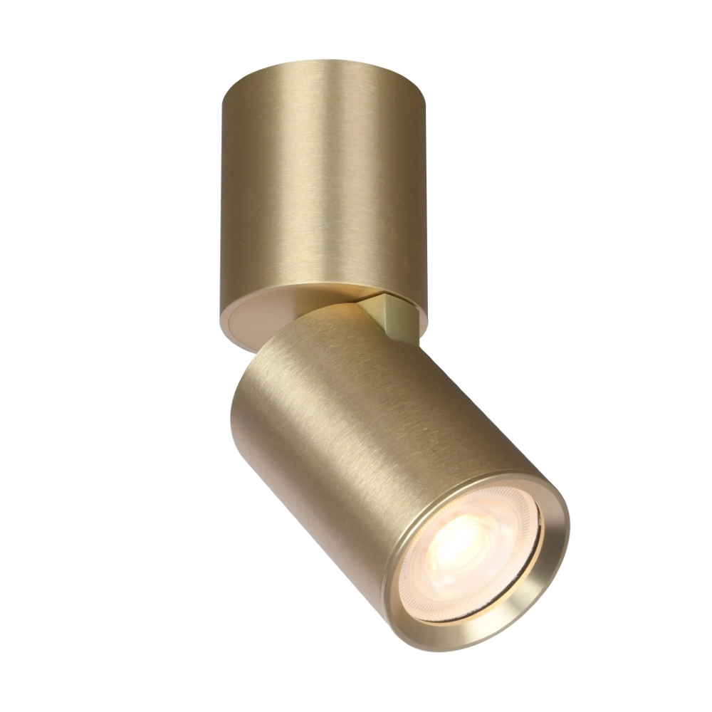 Mat gold surface spotlight Parma adjustable aluminium ø 5.6cm