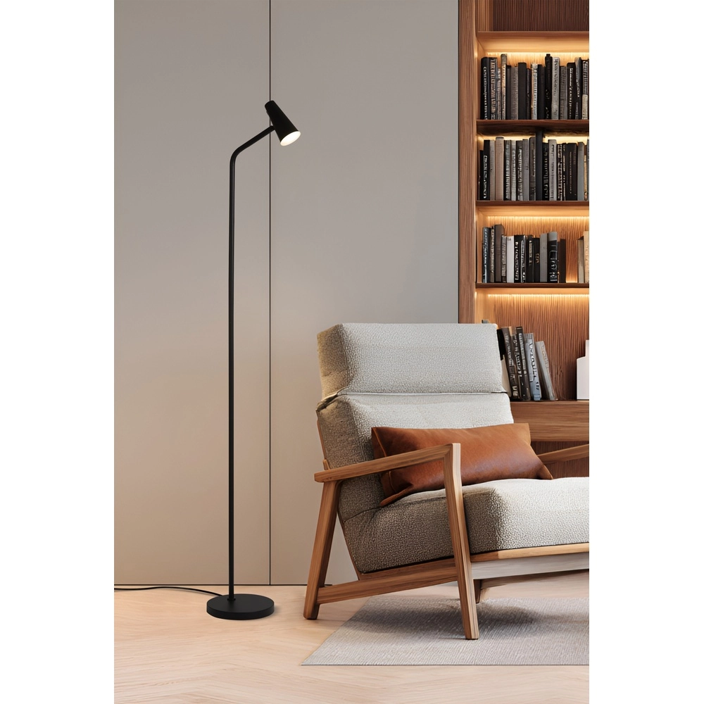 Floor lamp Rechargeable black Searchlight 5053423298627