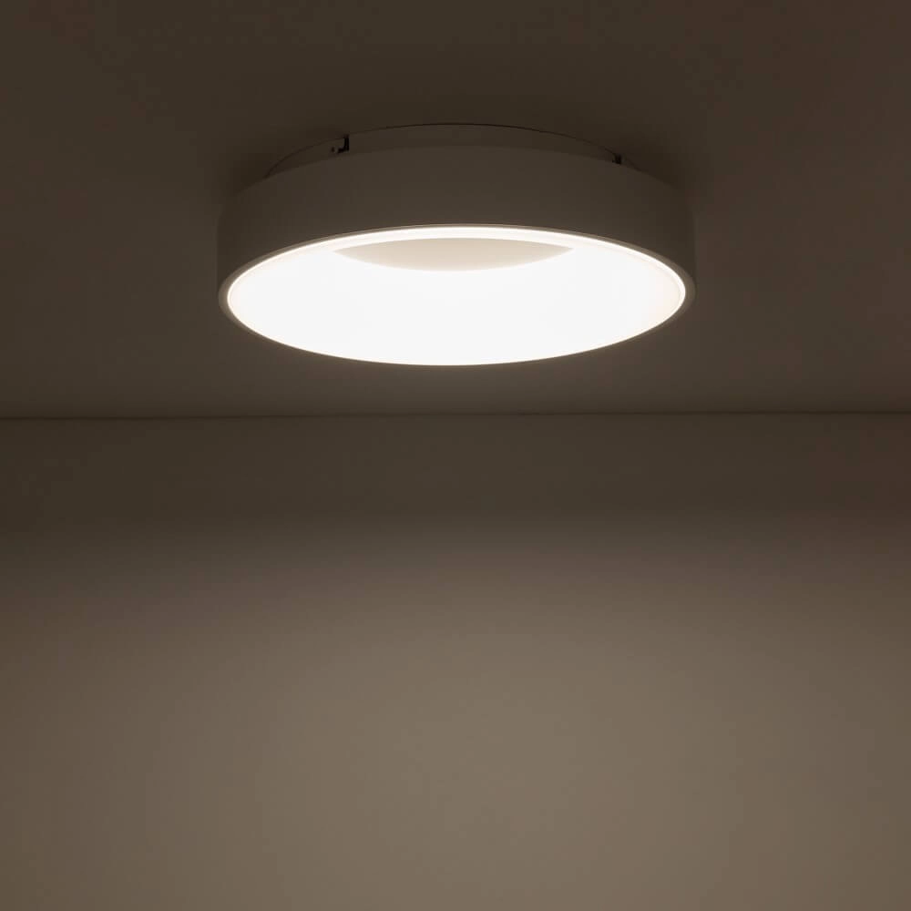 Round ceiling lamp Nikki Round white Ø 38cm Lyora 5903139112000