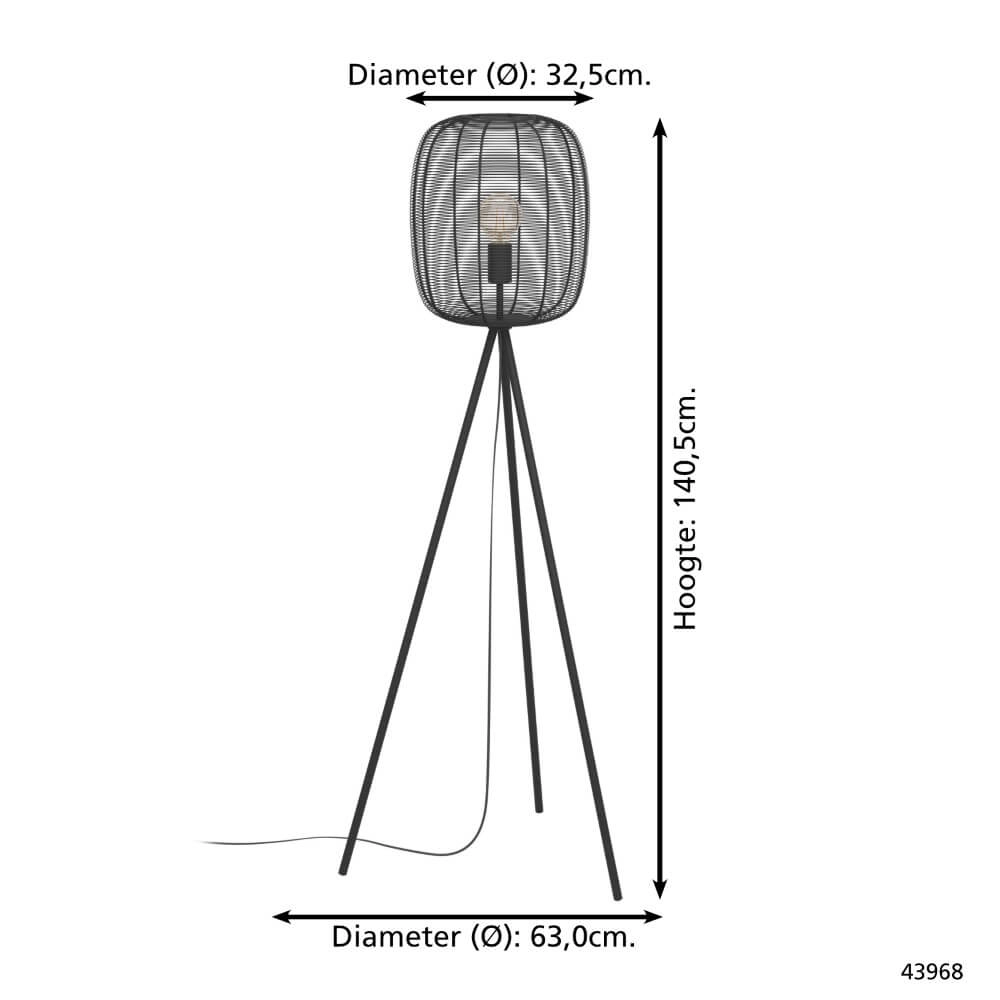 Design floor lamp Rinroe Ø 32.5cm Eglo 9002759439682