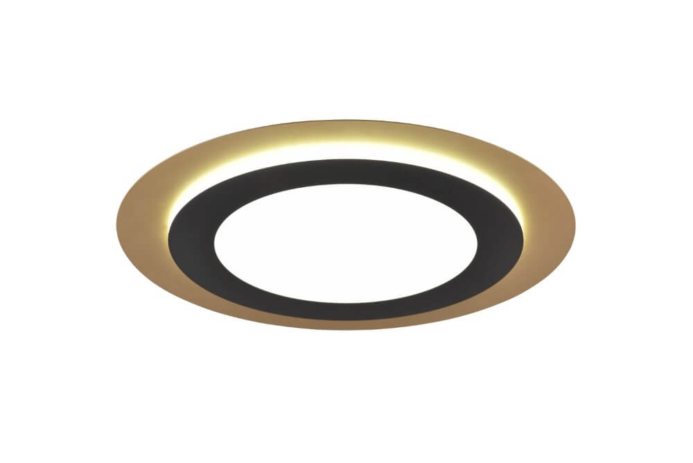 Round design ceiling lamp Morgan black with gold Trio 4017807574425