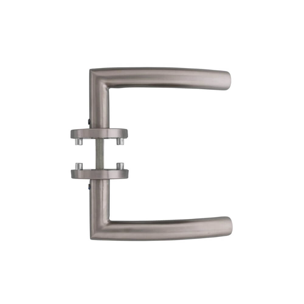 Door handle Lisa 90 on rosette stainless steel Intersteel 8714186129999