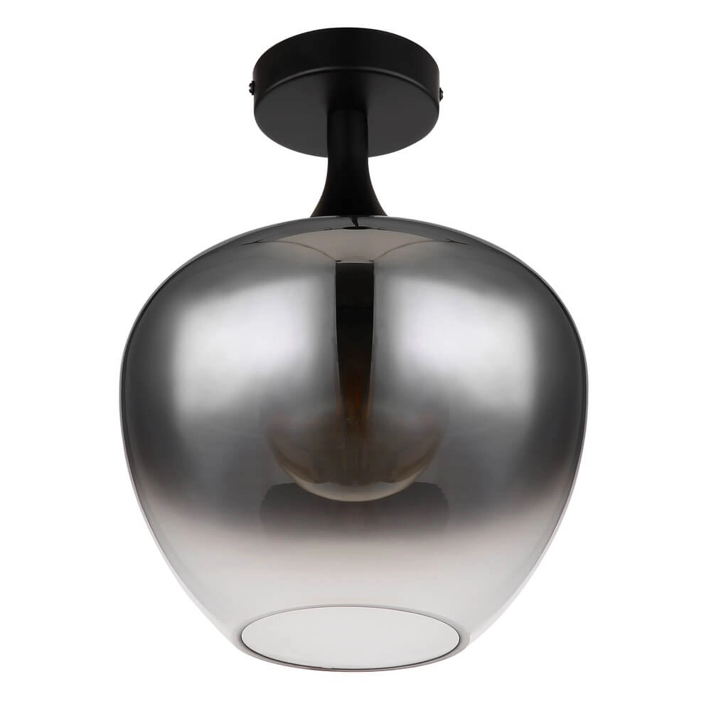 Black ceiling lamp Maxy single Ø 24cm Globo 9007371444380