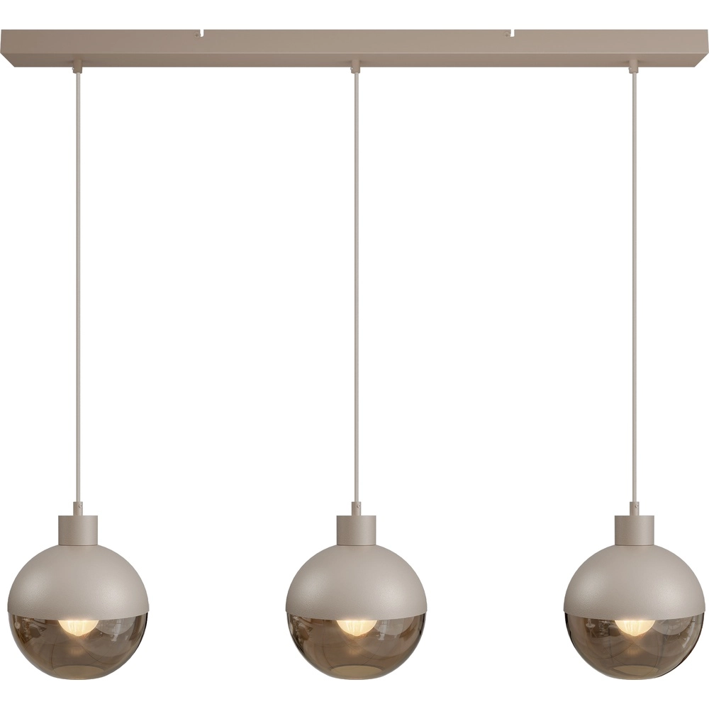 3-light pendant lamp Opera beige terra