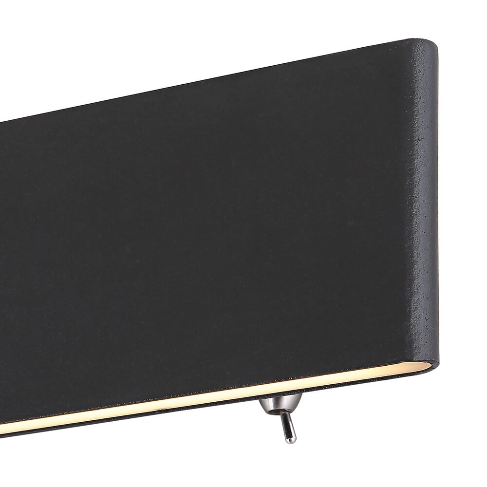 Design wall lamp Siegfried S black with switch Globo 9007371402366