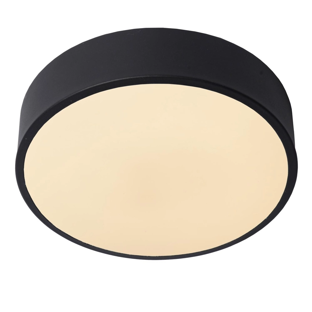 Ceiling light Unar Ø 20cm - 2700K - black Lucide 5411212791856