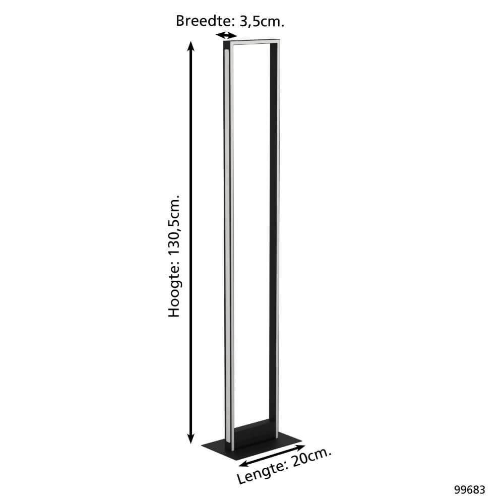 Design floor lamp Salvilanas-Z black Eglo 9002759996833