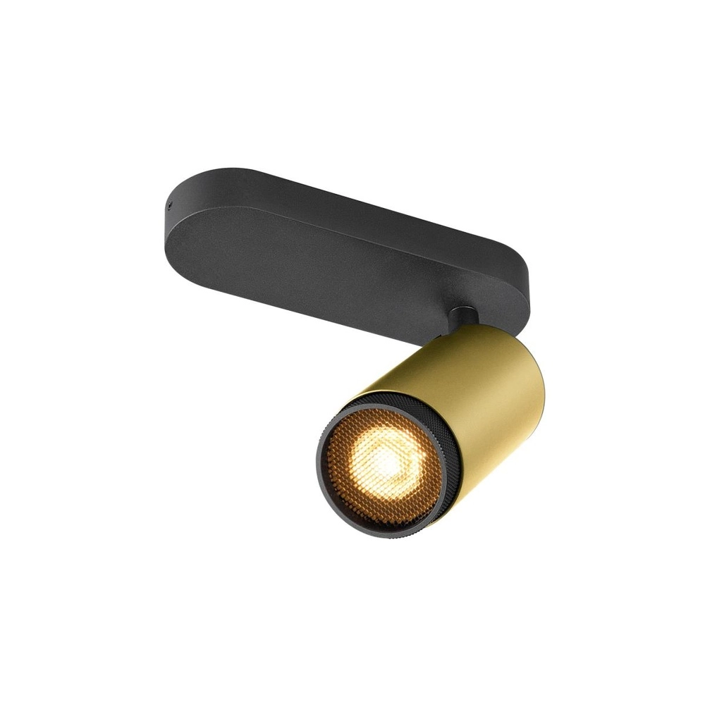 Surface-mounted spot Grip! L Gold with black ring
