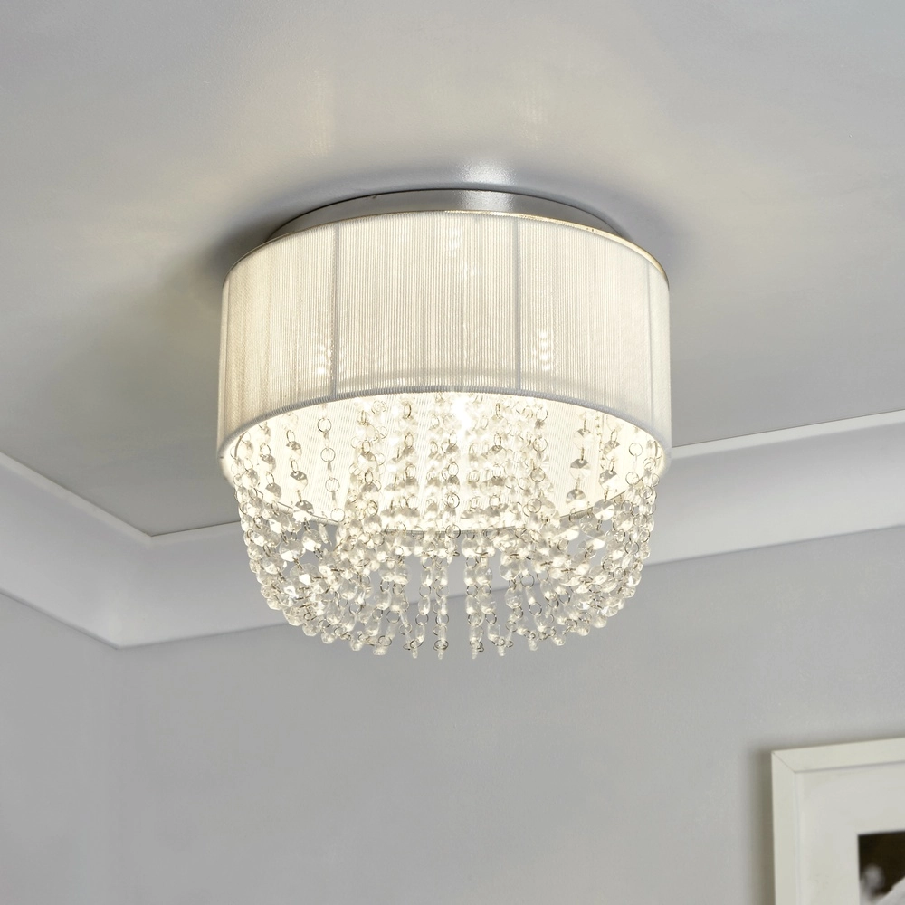 Ceiling lamp Bellano chrome Ø 30cm Searchlight 5053423306834