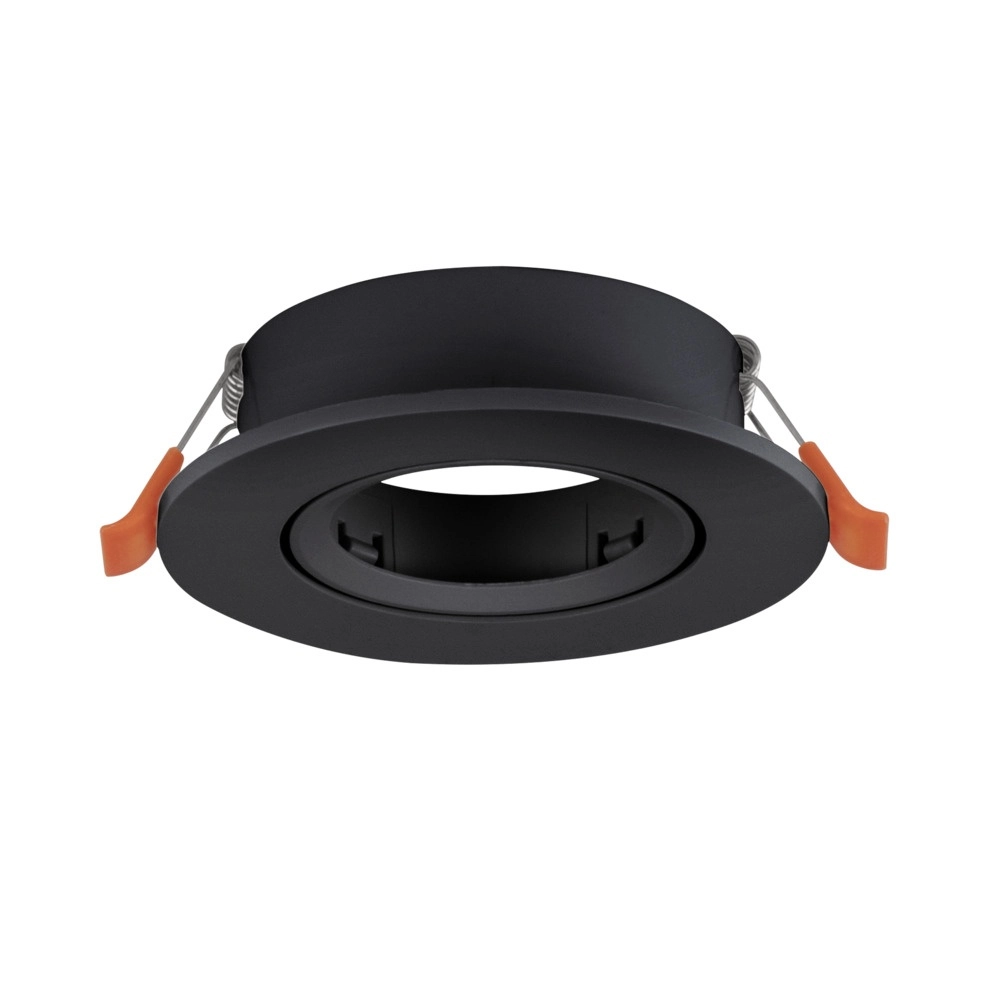 Recessed spotlight Barranco black Ø 9cm