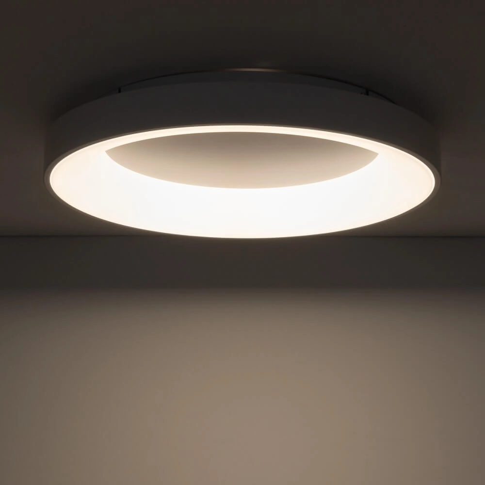 Round ceiling lamp Nikki Round white Ø 60cm Lyora 5903139112024