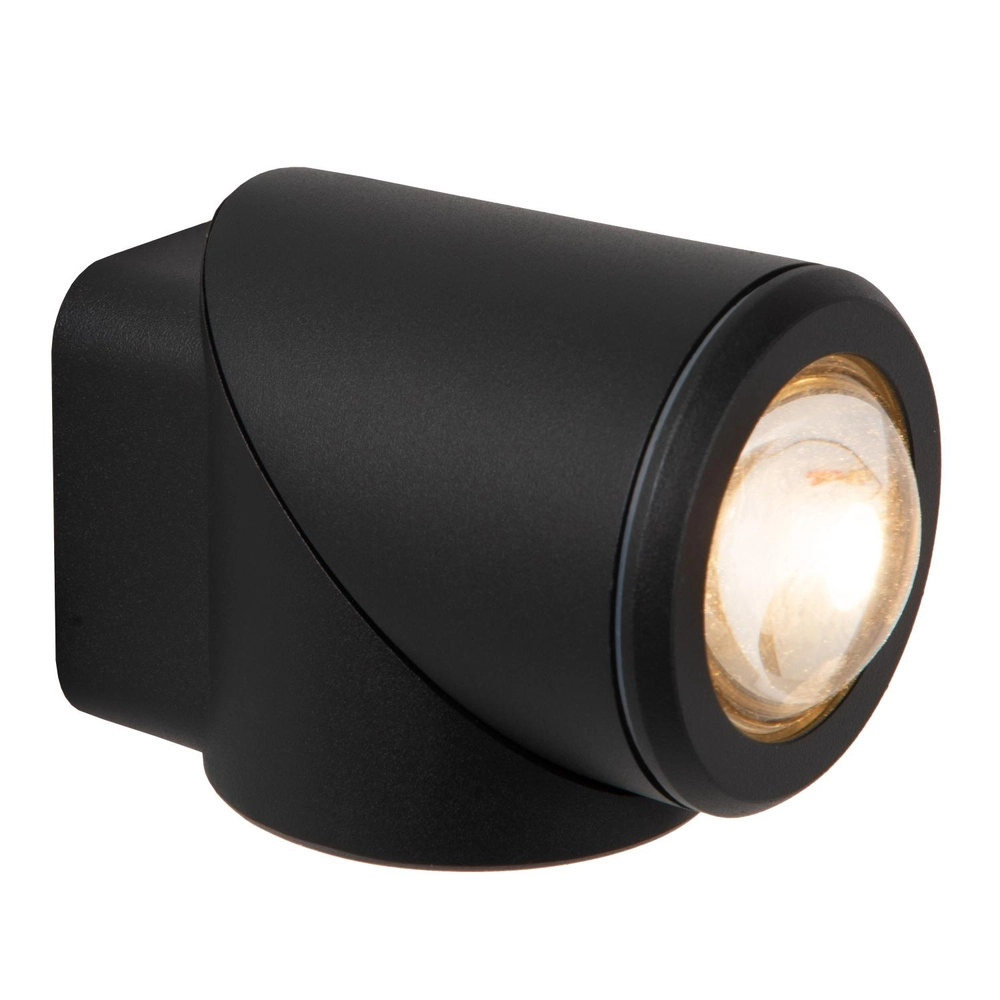 Design surface-mounted spotlight Erin IP65 black single Lucide 5411212152046