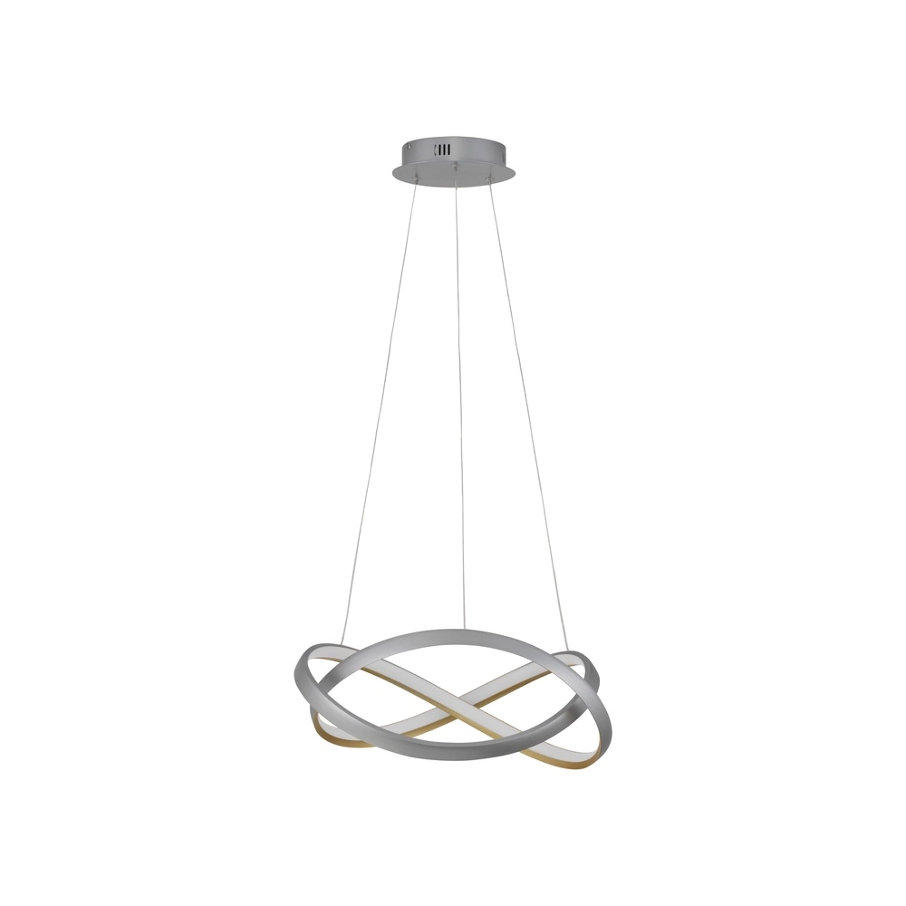 Design pendant lamp Odrey silver-gray with gold Lyora 5212017444745