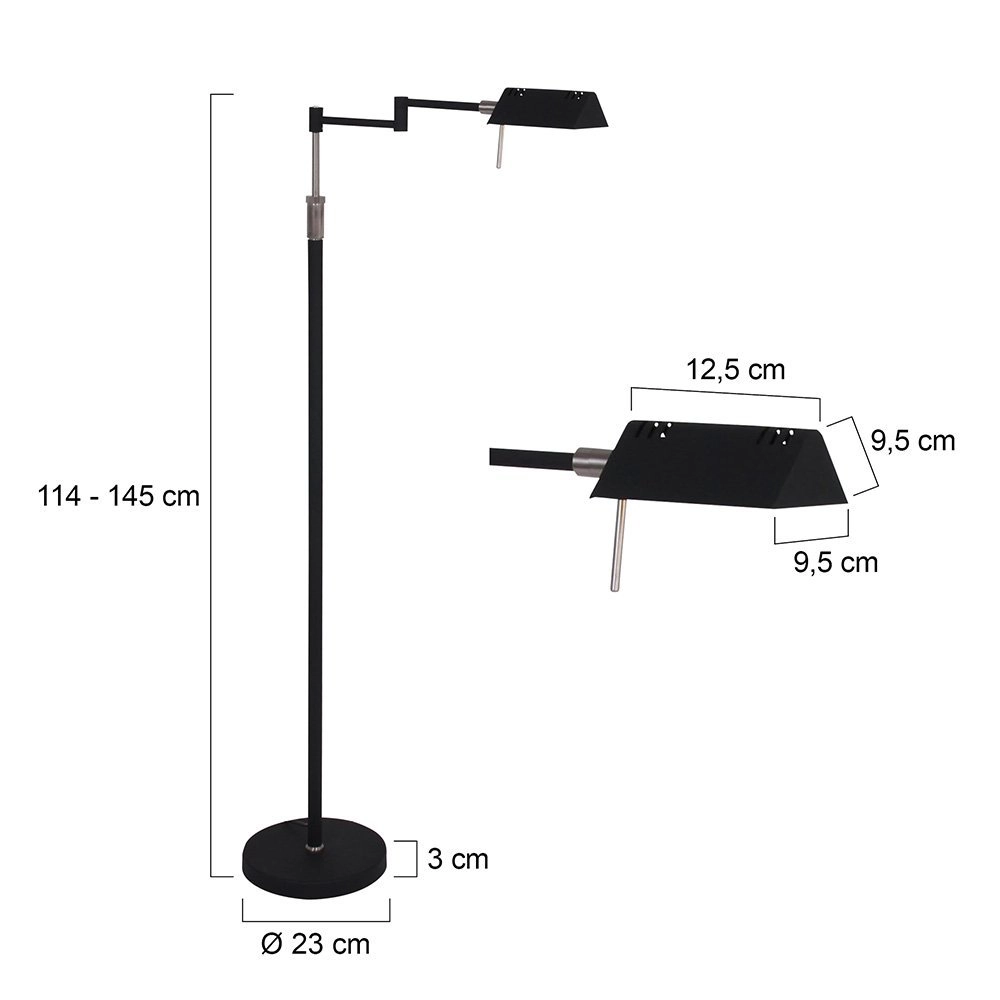 Black reading lamp Mexlite Steinhauer 8712746115260