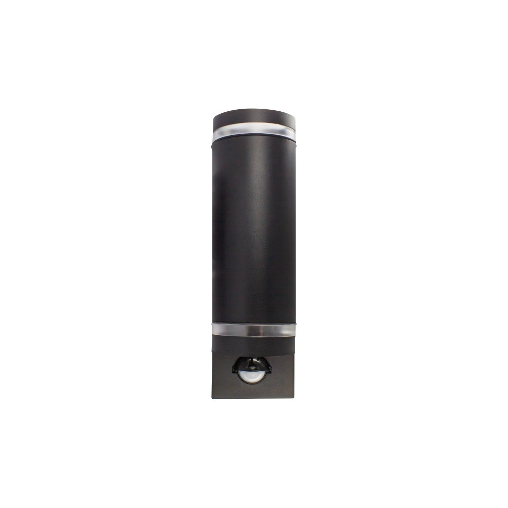 Double wall spotlight with sensor Opden Black - 2x GU10 Lyora 5055788285670