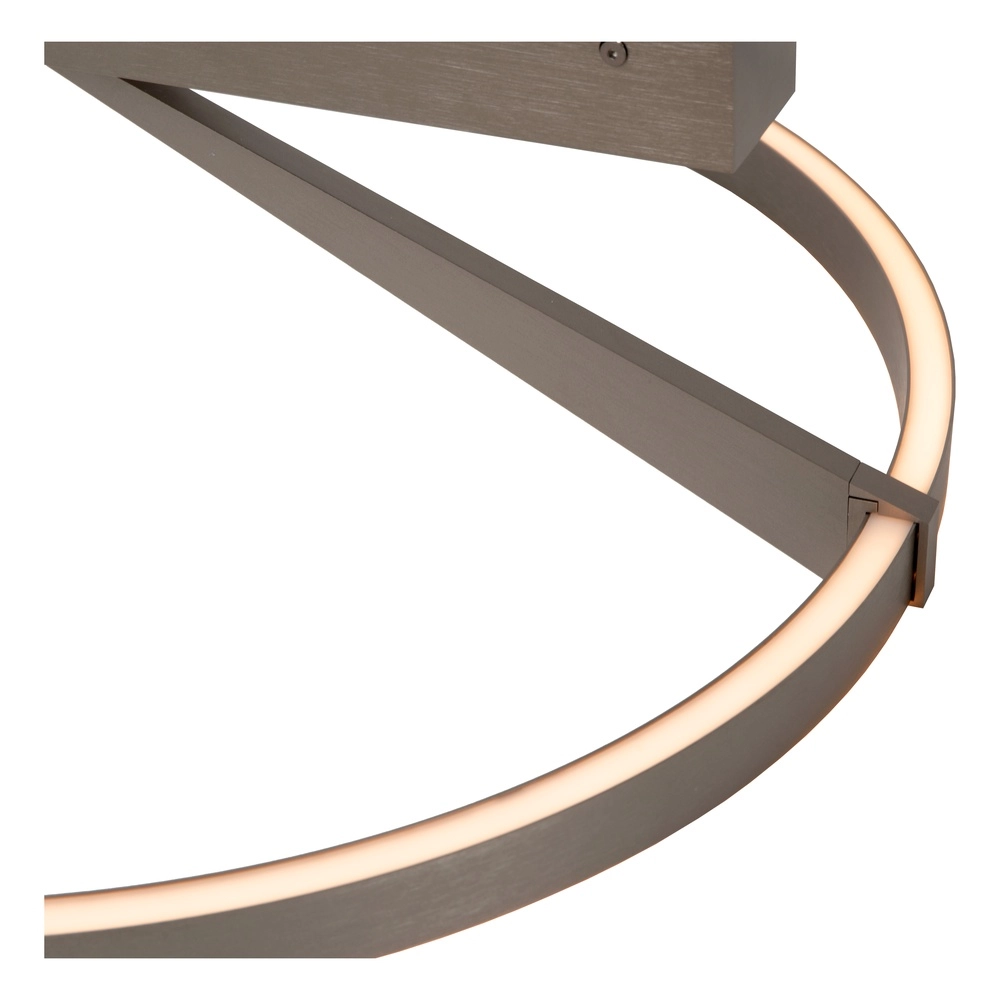 Design ceiling lamp Applause Ø 60cm - brushed steel - with remote control Premium by Lucide 5411212221803