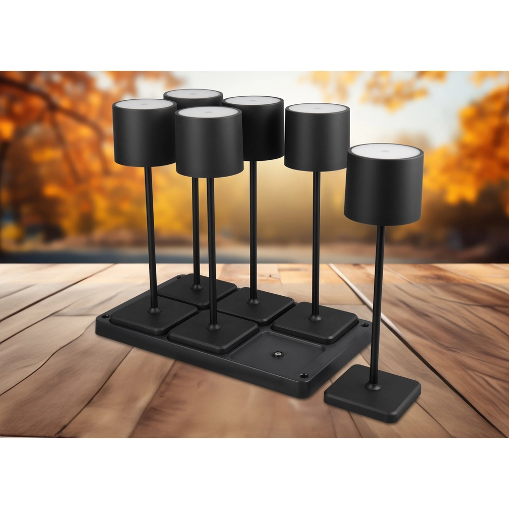 Set of 6 table lamps Fernandez black Trio 4017807601688