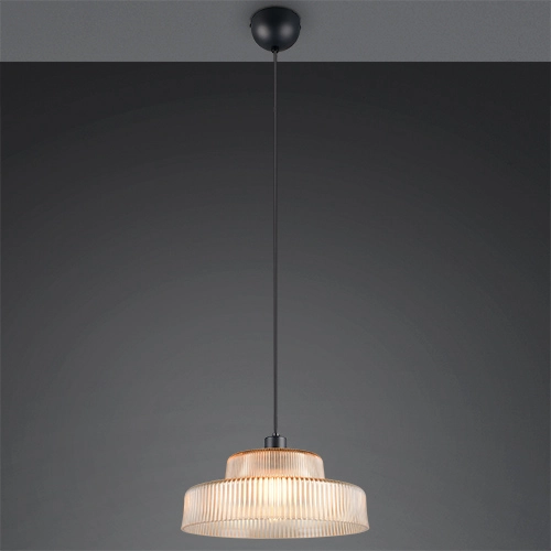 Classic pendant lamp Abella Amber glass