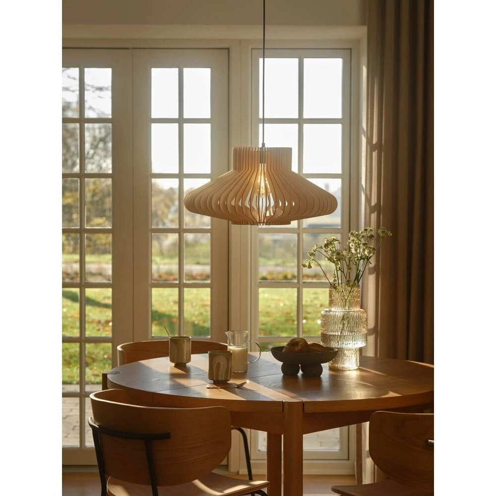 Design pendant lamp Manago wood Ø 50cm Nordlux 5704924024504