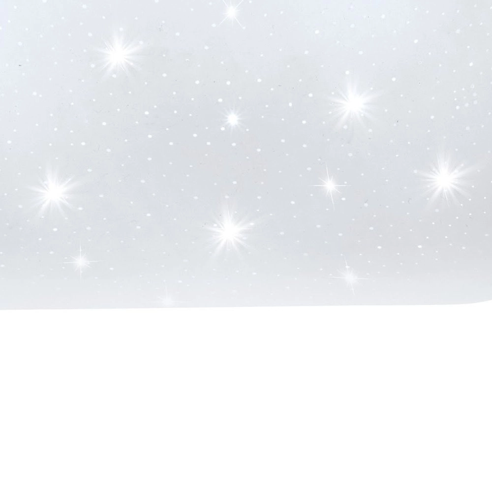 Square ceiling lamp Frania-S 33cm - 3000K star effect white Eglo 9002759978822