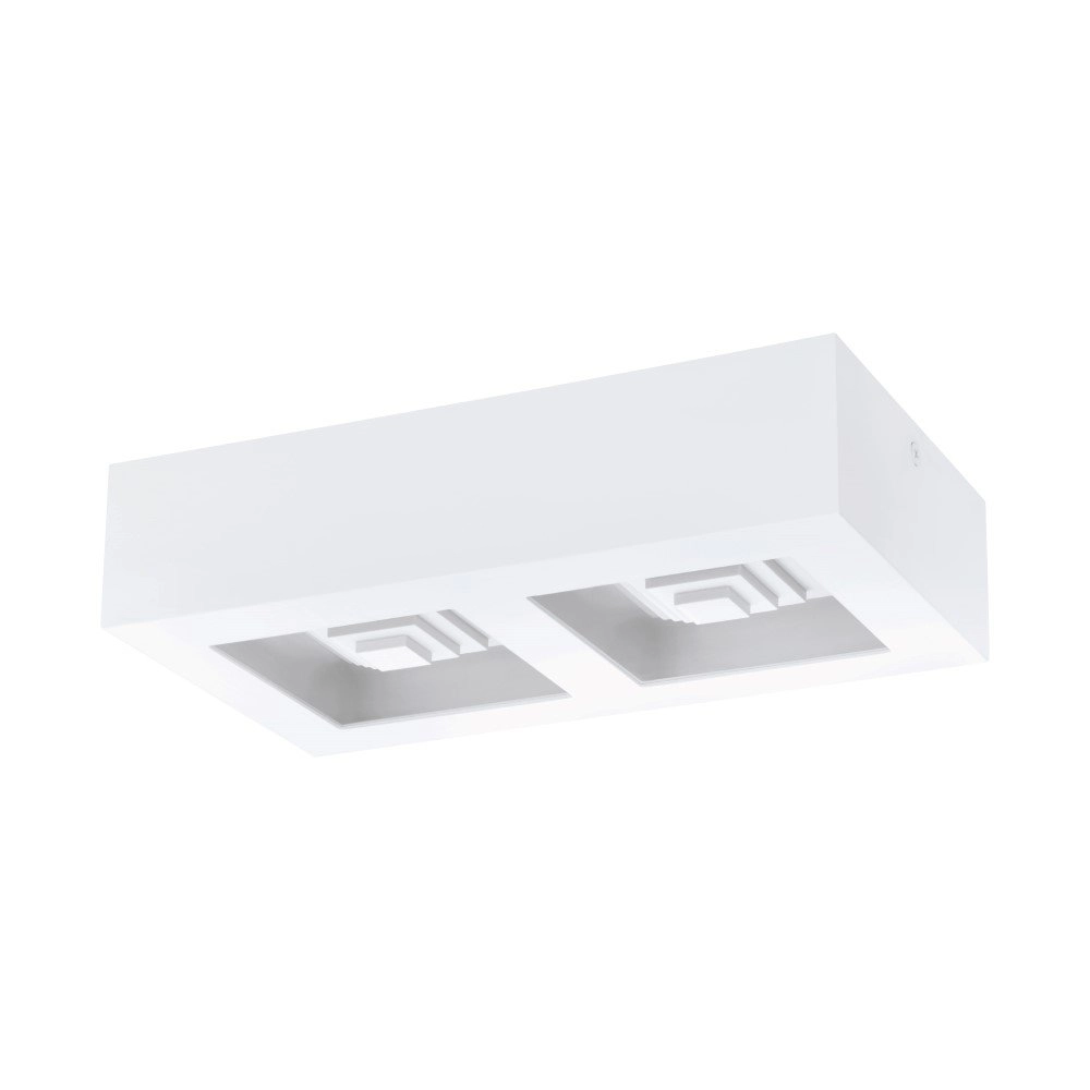 Ceiling spot Ferreros 2-compartment white