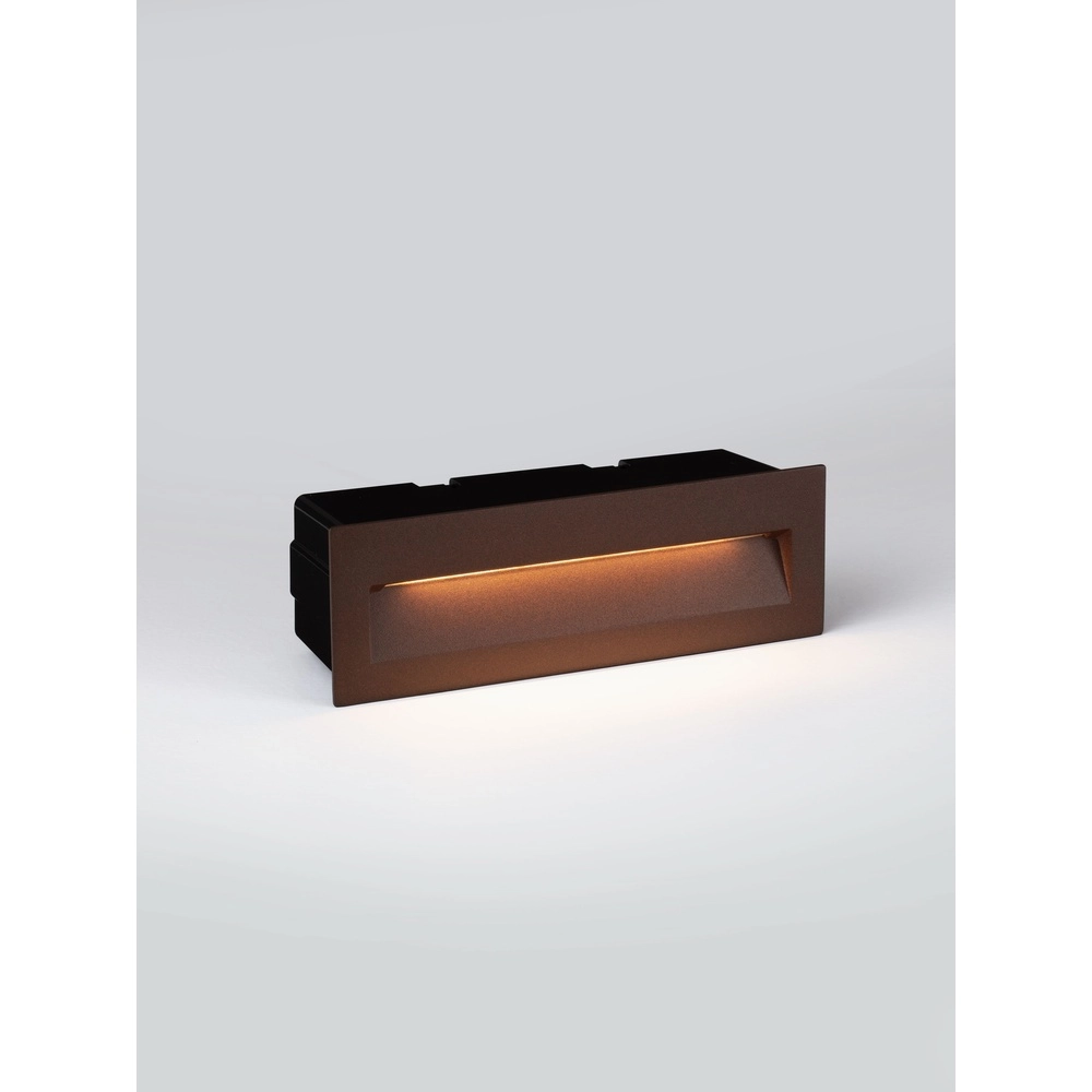 Recessed wall lamp Drat Rusty brown Lyora 5212017498038